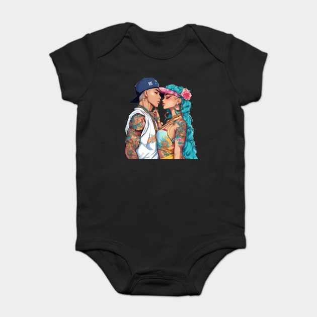 Boyfriend Girlfriend Baby Bodysuit by animegirlnft